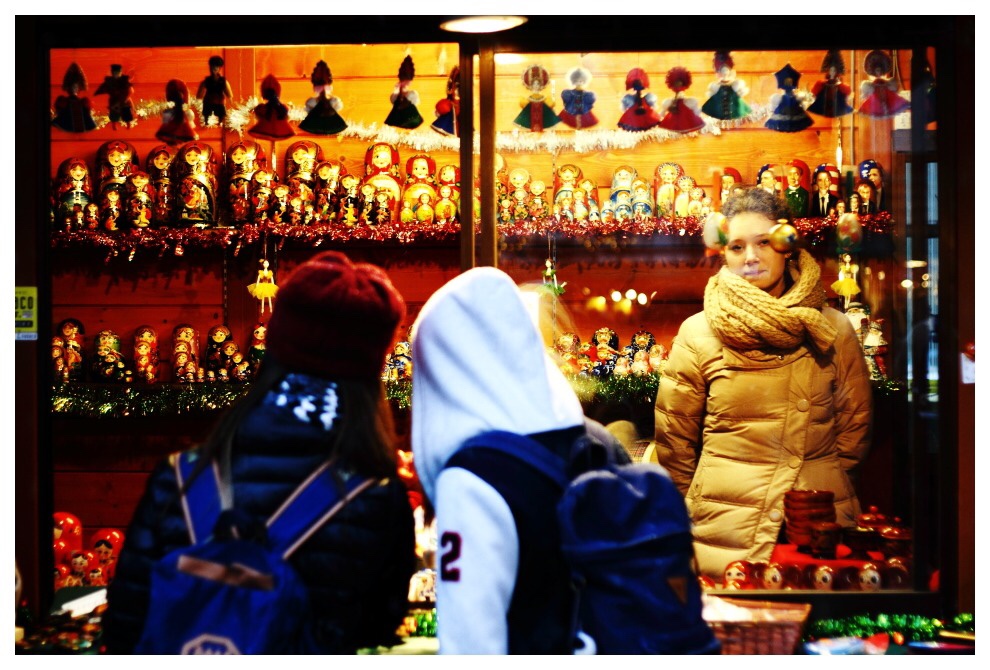 ミュンヘン・クリスマス市のロシア雑貨店